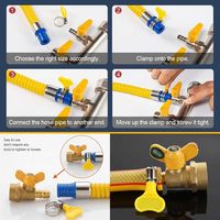 Collier de serrage papillon en acier inoxydable de type américain avec poignée, tailles personnalisées OEM
