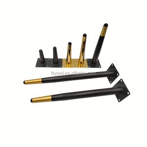 Modern Design <b>Black</b> Oblique Straight Metal Tapered Furniture Leg for Dining Table Kitchen Hotel Chair Heavy Duty Iron - Product Image 6