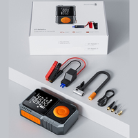 Alimentation d'urgence sans fil portable et gonfleur de pneus pour véhicule avec pince de batterie