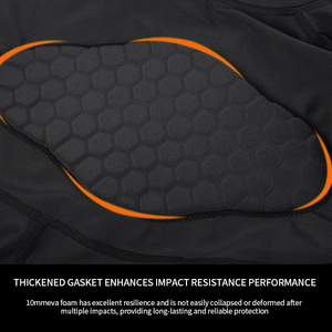 Chemise de Compression rembourrée avec logo personnalisé, pantalon de protection contre les éruptions cutanées, équipement de protection, ensembles de compression rembourrés, chemise et short - Product Image 4