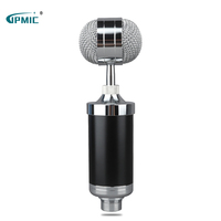 Microphone à condensateur filaire professionnel Bm-8000 Ordinateur Téléphone portable Réseau Diffusion en direct Chant Microphone
