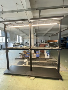 Estante de Supermercado LUX Moderno, Resistente, de Acero Inoxidable Multicapa y Madera Sólida, de Instalación Rápida para Tiendas de Abarrotes - Product Image 2