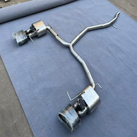 Échappement Catback Audi A6 3.0t 2012 avec silencieux à valve électrique avant, intermédiaire et arrière, échappement haute performance