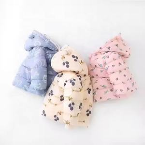 Doudounes chaudes moelleuses pour garçons et filles avec manches longues, à capuche, avec caractéristiques imperméables et coupe-vent, manteau d'hiver pour bébé - Product Image 2