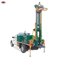 Plateforme de forage de puits d'eau hydraulique rotative portable
