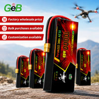 Batterie de drone semi-solide haute sécurité 3S 4S 6S 8S 12S 14.8V 22.2V 16000mAh en polymère pour drone d'inspection commerciale