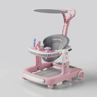 Marche-bébé pliable en plastique pour nouveau-né, modèle personnalisé, nouveau modèle, avec musique, 4 en 1, avec roues et siège