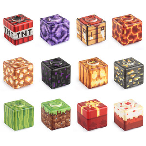 Juguete Antiestrés Minecrafted para Llavero, Venta al por Mayor Directa de Fábrica, Juguete Novedoso para Niños y Adultos, Spinner de Dedo, Giroscopio - Product Image 1