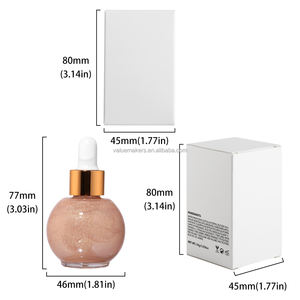 Cosméticos personalizados Maquillaje al por mayor Duochrome Body Glow Glitter Highlighter Oil Shifting Color Holographic Liquid Highlighter Pink - Product Image 6