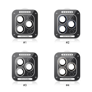 Protection d'objectif d'appareil photo transparente à couverture intégrale 9H pour <span class=keywords><strong>iPhone</strong></span> 11 à 17 Series, film en verre trempé anti-rayures AR - Product Image 6