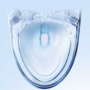 Inodoro S-Trap sifónico de cerámica blanca de diseño moderno, inodoro montado en el suelo, doble descarga, armario de baño de una pieza, <span class=keywords><strong>WC</strong></span> de porcelana esmaltada - Product Image 2