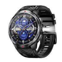 Reloj Inteligente con Pantalla TFT y Caja de Aleación, Linterna, Llamadas, Mensajes Push, Monitoreo de Salud Multifuncional, Reloj Inteligente con Rastreador de Actividad Física