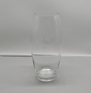 Hand Blown <b>Tall</b> Clear Crystal Cylinder Glass Vase Artisan Crafted Flower Vase Minimalist Modern Home <b>Table</b> Centerpiece - Product Image 2