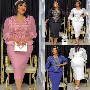 Robes africaines élégantes pour femmes, vêtements de bureau tendance <span class=keywords><strong>2022</strong></span> - Product Image 5