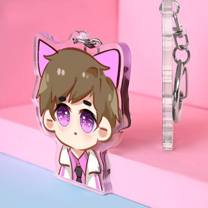 Portachiavi in Plastica Personalizzati, Ciondoli in Acrilico Ecologici di Alta Qualità, Simpatici Portachiavi Cartoon in Acrilico Personalizzati - Product Image 1