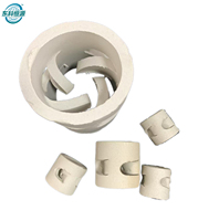 Anneaux de remplissage en céramique Pall de 50 mm pour colonnes de séchage, de lavage et d'absorption – Service de découpe sur mesure disponible