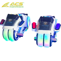 Véhicule d'amusement à double place ACS pour enfants, construction métallique, support japonais, fonctionnalités lumineuses, pour usage commercial intérieur