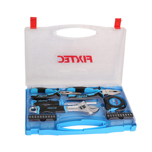 Juego de Herramientas Manuales Multifuncionales FIXTEC de 25 Piezas para el Hogar, Alicates/Llave Inglesa/Cinta Métrica de Acero/Manija de Destornillador FHTK02 - Product Image 1