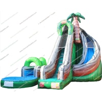 Structure gonflable d'exploration de la jungle avec toboggan aquatique, parcours de jeux, château gonflable, aire de jeux, structure d'escalade, pour événements promotionnels, fêtes et usage commercial
