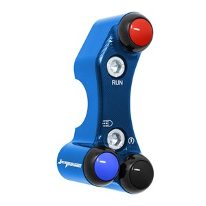 Interrupteur de guidon droit pour Suzuki GSX-R1000 2017/2021 (trous alignés) (bleu) - Product Image 3