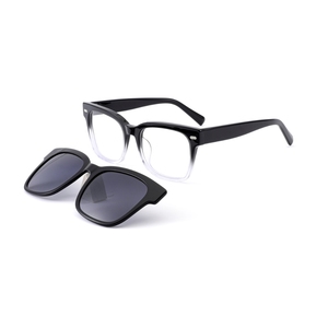 Gafas de Sol Polarizadas Retro Clásicas de Acetato con Diseño de Ojo de Gato, Protección UV400, con Clip, Ligeras y Modernas - Product Image 2