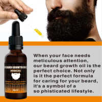 Huile de croissance de barbe pour homme de qualité supérieure, tenue forte, anti-frisottis, parfum boisé |   Extrait de plante 100% naturel pur en vrac 1 kg