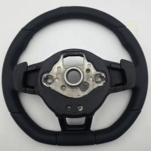Volant en cuir intégral pour Volkswagen VW <span class=keywords><strong>Golf</strong></span> 5 6 7 R MK5 MK6 MK7 Polo GTI Scirocco Jetta Passat B7 Amarok - Product Image 3