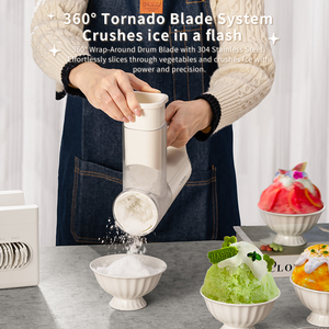 เครื่องบดน้ำแข็งทำสมูทตี้แบบกึ่งอัตโนมัติ ขายดี บดน้ำแข็งเป็นเกล็ดละเอียด พกพาสะดวก ใช้ในครัวเรือนได้ ปลอดภัยสำหรับอาหาร - Product Image 3