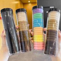 Attaches pour queue de cheval en nylon, élastiques à cheveux très extensibles, bandeaux pour femmes, filles et enfants, accessoires capillaires quotidiens