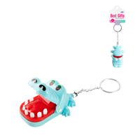 Mini porte-clés crocodile mordant, jouet amusant anti-stress, pendentif porte-clés pour enfants