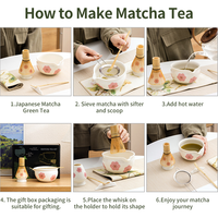 Ensemble de thé matcha premium CS, bol en céramique japonais pour cérémonie, fouet, coffret cadeau, kit de démarrage, durable et écologique