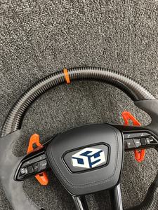 Volante de Fibra de Carbono Compatible con Audi TT R8 TTS TTRS S3 8P MK2 MK3 B8 A3 A4 A5 A6 S1 <span class=keywords><strong>S2</strong></span> S5 RS3 RS4 RS5 RS6 RS7 C6 2008-2012 - Product Image 2