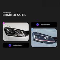 Feux de voiture pour VW Polo 2011-2018, projecteur de phare, lentille de projecteur, signal dynamique, phare LED, feux de jour, accessoire automobile