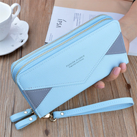 Dompet Wanita Kulit PU Lipat Ganda Cetak Kustom Tren Terbaru 2026 Qualisub Sublimasi dengan Ritsleting