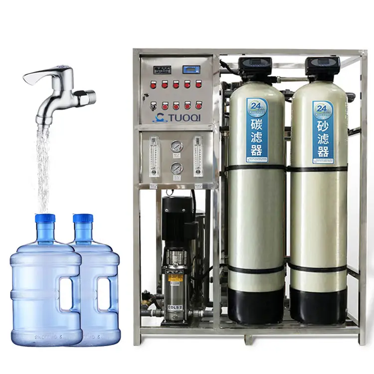 Sistema de filtro de água osmosis reverso 0.25 t/h, planta de tratamento de água potável químico