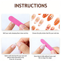 10 stuks XS/S/M handgemaakte oranje gradient opzetnagels zomer 3D bloemen & parel bloem valse nageltips