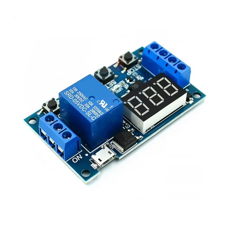 XY-J02 DC 6-30V 1 canale modulo relè interruttore di attivazione tempo di ritardo del circuito del ciclo del Timer modulo relè regolabile