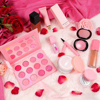 Boîtes cadeaux personnalisées avec logo privé, coffret cadeau de maquillage végétalien DIY, fond de teint, illuminateur, crayon à sourcils, baume démaquillant