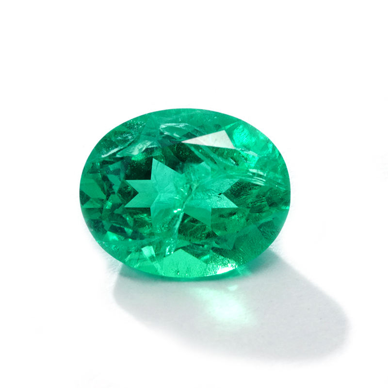 Esmeralda colombiana del laboratorio