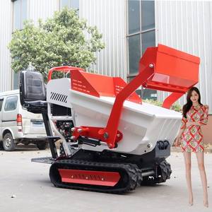 CE Mini Dumper sur chenilles Transporteur agricole Dumper sur chenilles 1 tonne auto-chargement tout terrain Diesel Mini Dumper sur chenilles Mini - Product Image 4