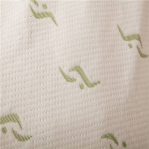 Protecteur de <span class=keywords><strong>matelas</strong></span> imperméable en jacquard de bambou, housse en <span class=keywords><strong>mousse</strong></span> unie, hypoallergénique, antibactérien, perméable à l'air - Product Image 4