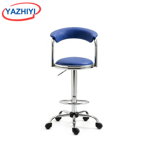 <span class=keywords><strong>Taburete</strong></span> <span class=keywords><strong>de</strong></span> <span class=keywords><strong>Trabajo</strong></span> Ajustable Azul YAZHIYI, Silla Estacionaria <span class=keywords><strong>con</strong></span> Base Redonda Pulida y <span class=keywords><strong>Respaldo</strong></span> <span class=keywords><strong>de</strong></span> Media Luna - Product Image 3