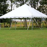 Tente d'événement estivale OEM personnalisée, gonflable, en métal, pour extérieur, avec piquets et toile de voile, 7x12, uniquement le dessus
