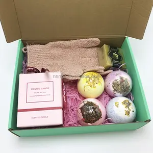 boxycharm giveaway with logo bath bombs scrub gloves and soap massage candle custom gift sets for women box dia de la madre