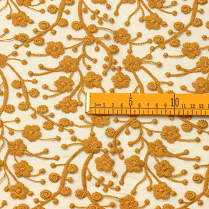 Оптовая продажа: Модная ткань для одежды — вышитое кружево, сетка из молочного шелка, тюль, французское кружево для женской одежды - Product Image 5