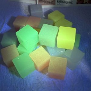 18mm Luminous Square Beads Acrylic Ice <b>Cubes</b> for DIY Jewelry Keychain Making Craft Supplies - Product Image 4