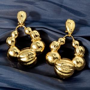 Zeadear Nuevos Aretes de Aro Clásicos de Moda Chapados en Oro de 14k para Mujer - Product Image 5