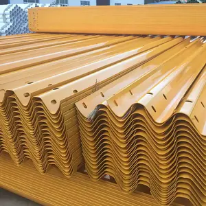 Low Carbon Steel Q235 Q345 Guardrail Plate Galvanized Traffic Safety Metal Beam Barrier Highway Guardrail