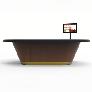 Customized Wooden High Class Professional Oval Luxury Antique Gambling Gaming Baccarat Poker Card <strong>Table</strong> Casino For Sale - Product Image 5