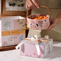 Panier à fruits rétro en forme de fleur de myrte, pour le salon, rangement domestique, fruits secs, cadeau idéal de pendaison de crémaillère